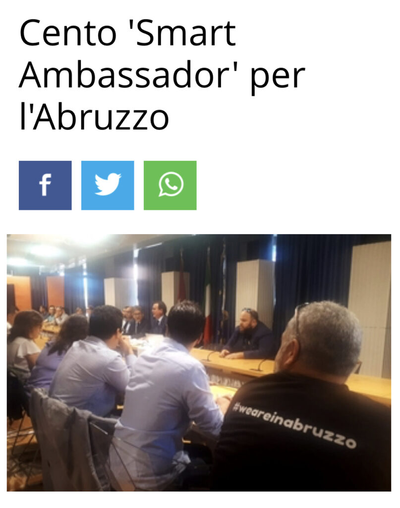 abruzzo smart ambassador - weareinabruzzo presente