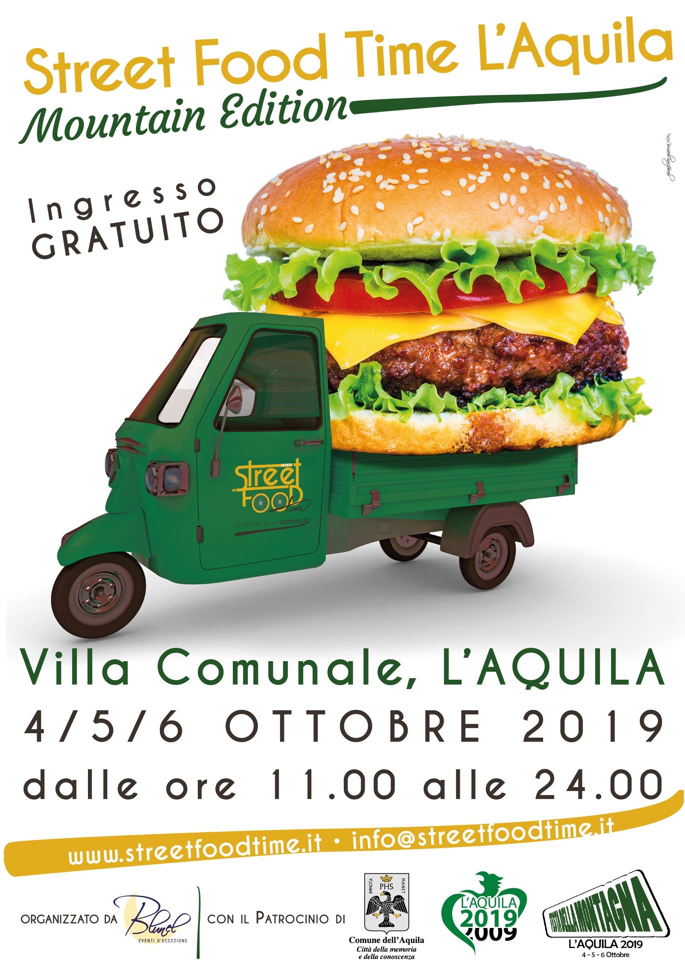 Locandina Street food Time l'Aquila Mountain Edition